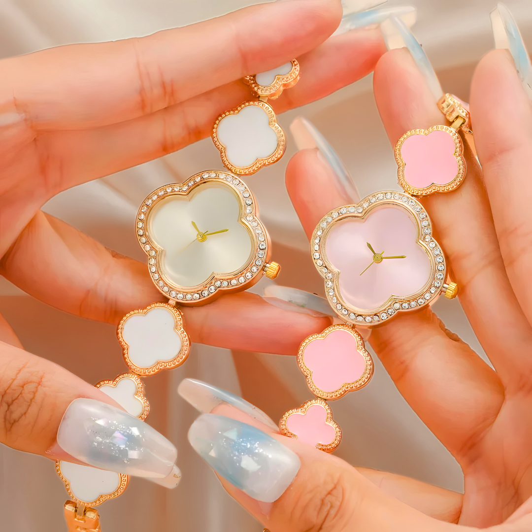 Lucky Clover Sparkle Watch Bracelets