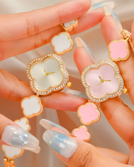 Lucky Clover Sparkle Watch Bracelets