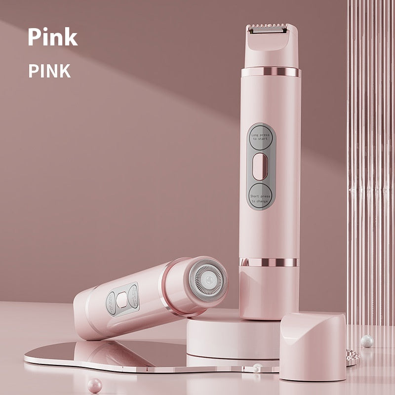 2-in-1 Electric Dual-Head Women's Hair Remover Pink Women's Accessories