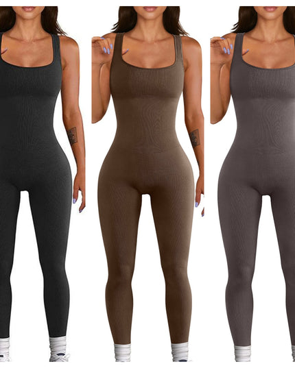 Women's Suspender Tank Top Tights BlackGreyBeige