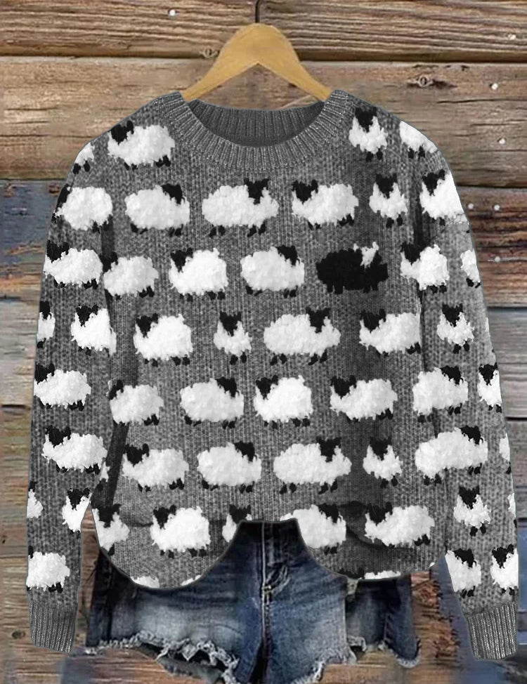 Martha - Stylish Sweater Gray Sweaters