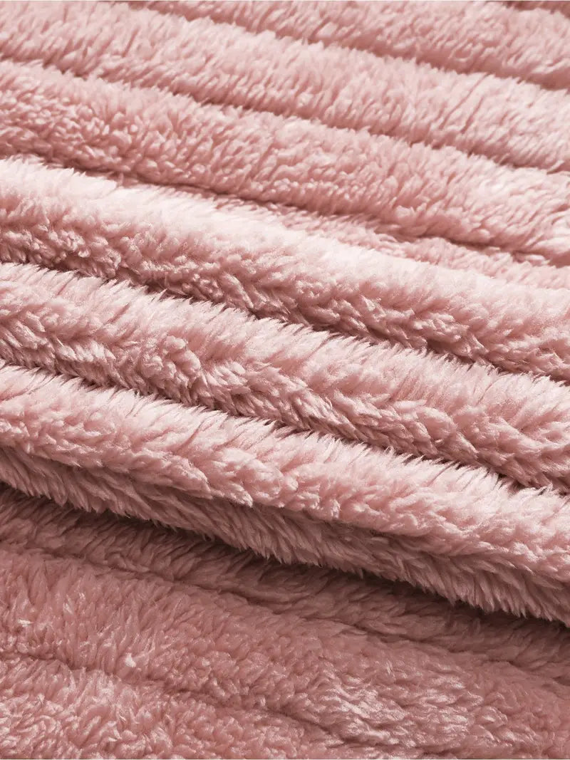 HINA™ - SOLID SINGLE BREASTED FUZZY COAT
