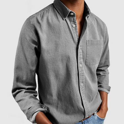 Austin | Casual Shirt Grey Blouse
