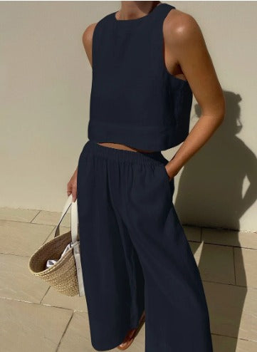 Vera | Two-piece set Navy Blue Kleding