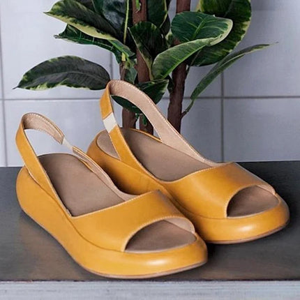 Summer Bliss Annabella | Orthopedic Summer Sandals Yellow Orthopedic Sandals