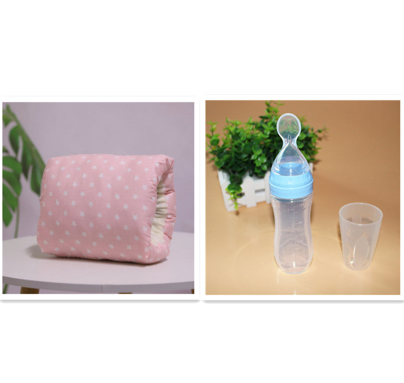 Cotton Nursing Arm Pillow – Baby Support Pad Pink stars set 25X23CM Cotton Padded Jacket