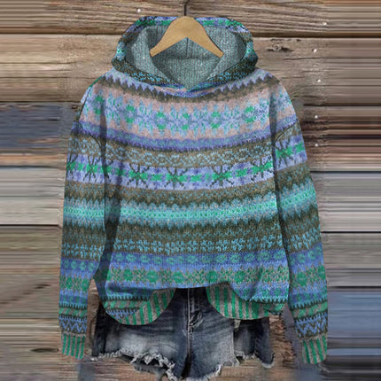 Avril™ Women's Norwegian-Style Sweater Blue Sweater