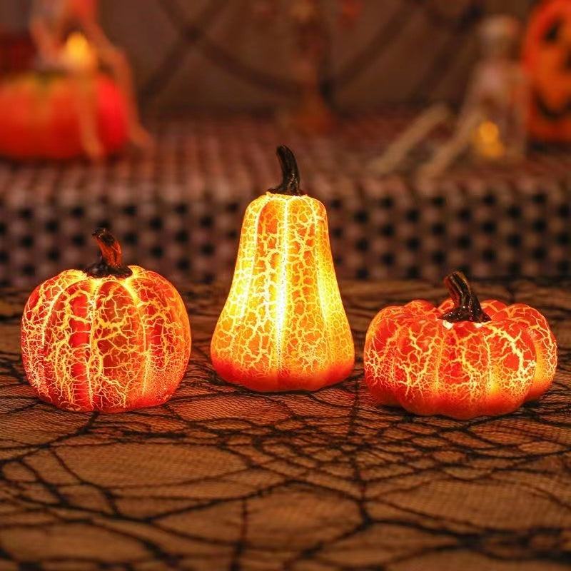 Spooky Resin Pumpkin Candle Lamp Halloween Decorations