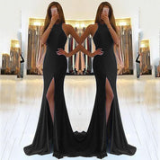 Elegant Long Evening Dress for Women – Formal Maxi Gown with Long Sleeves Dresses