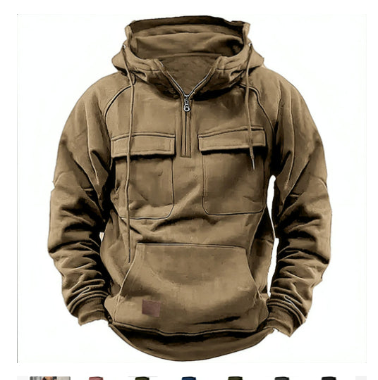 Men’s Zip-Up Hoodie – Drawstring & Pockets Men's Hoodie