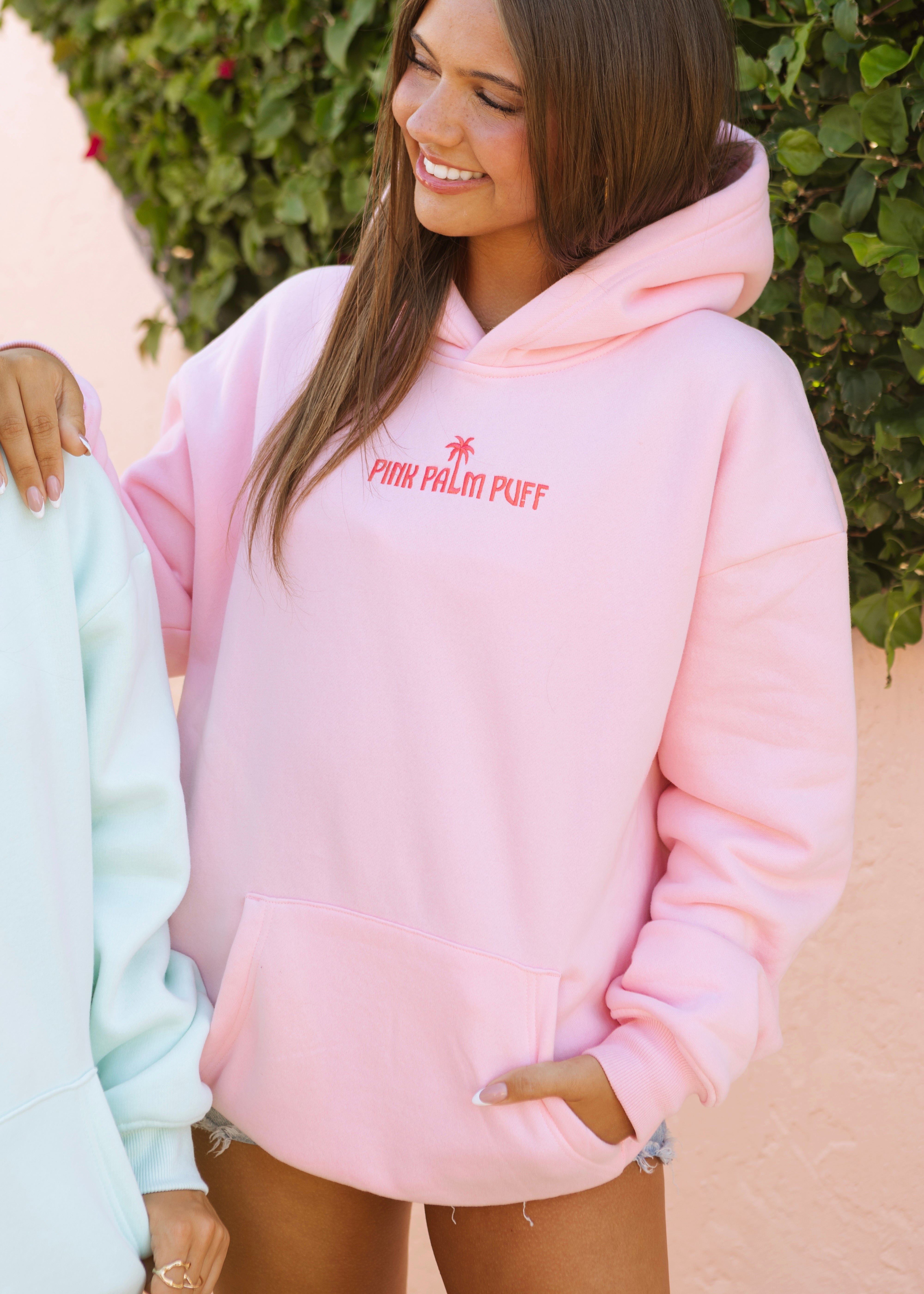 Classic Puff Hoodie in Pink - Soft, Stylish, Comfortable Women's Hoodie