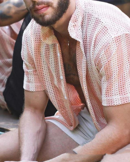 Summer Waffle-Cool Men’s Shirt Shirts