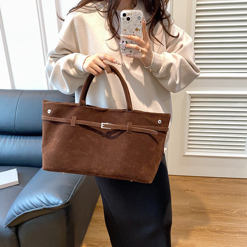Versatile Suede Tote Bag Tote Bags