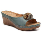 Lila - Orthopedic Flower Strap Leather Sandals Sandals