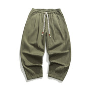 Men's Casual Loose Fit Straight-Leg Trousers Trousers