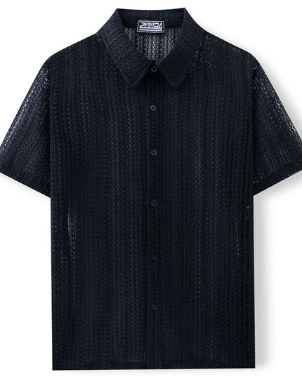 Men's Summer Knitted Polo Shirt Shirts