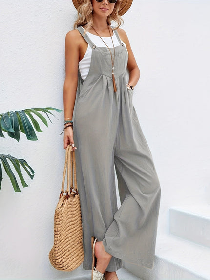 Olive | Sleeveless Jumpsuit Light grey Jumpsuits