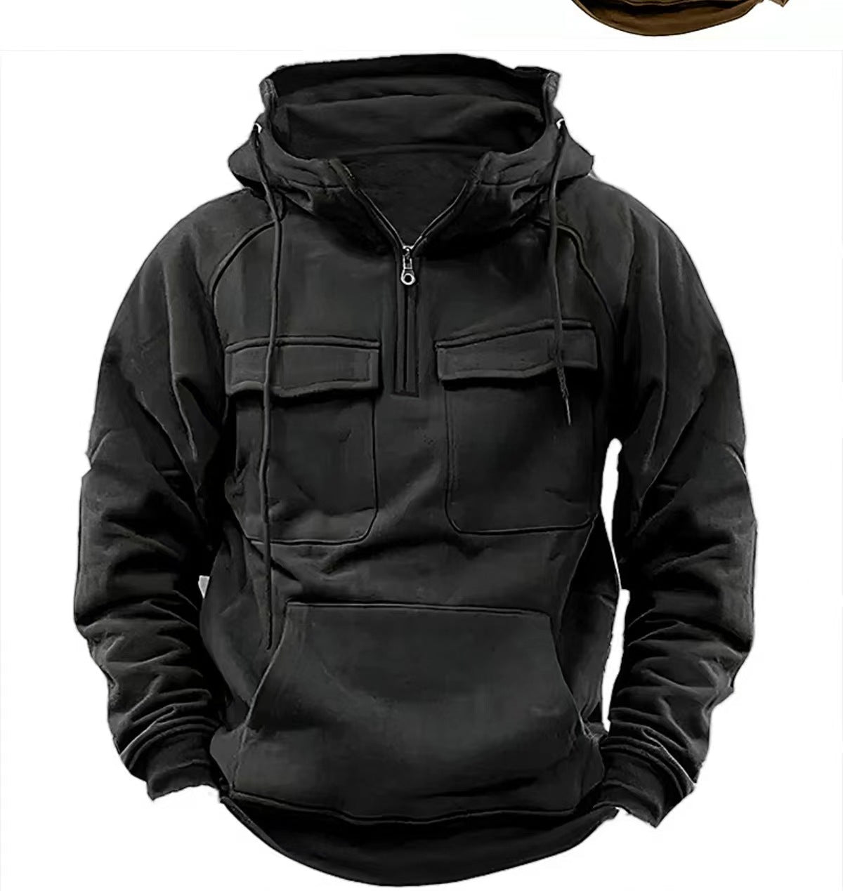 Men’s Zip-Up Hoodie – Drawstring & Pockets Men's Hoodie