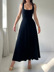 Yara | Stylish Midi Dress Black Dresses