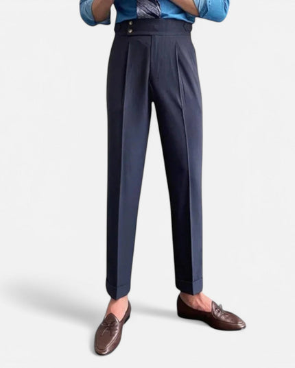 Men’s High-Rise Tailored Trousers Pants
