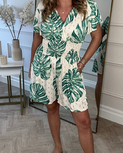 Blooming Belle | Floral Summer Jumpsuit Cream Jumpsuit