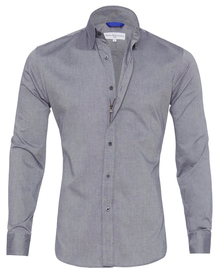 Men's Elite Stretch Zip-Up Shirt Metal gray Men Shirts