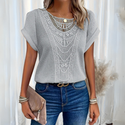 Pearl Ibiza Lace Blouse ‑ Elegant & Airy Women's Tops