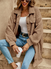 Violet | Loose, Relaxed Cardigan Khaki Cardigans