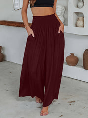 Nela - Casual trousers Bordeaux