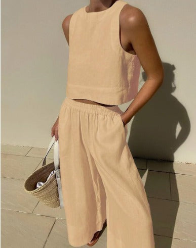 Vera | Two-piece set Khaki Kleding