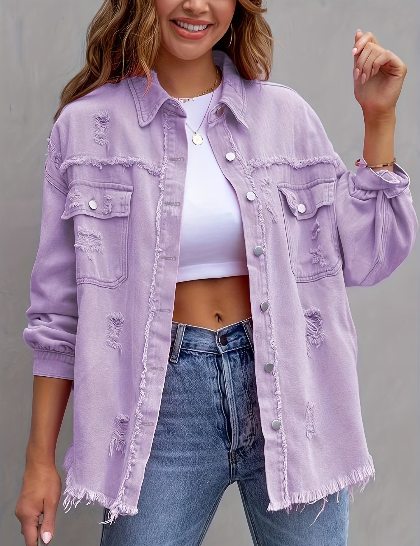 Oversized Denim Jacket Jacket