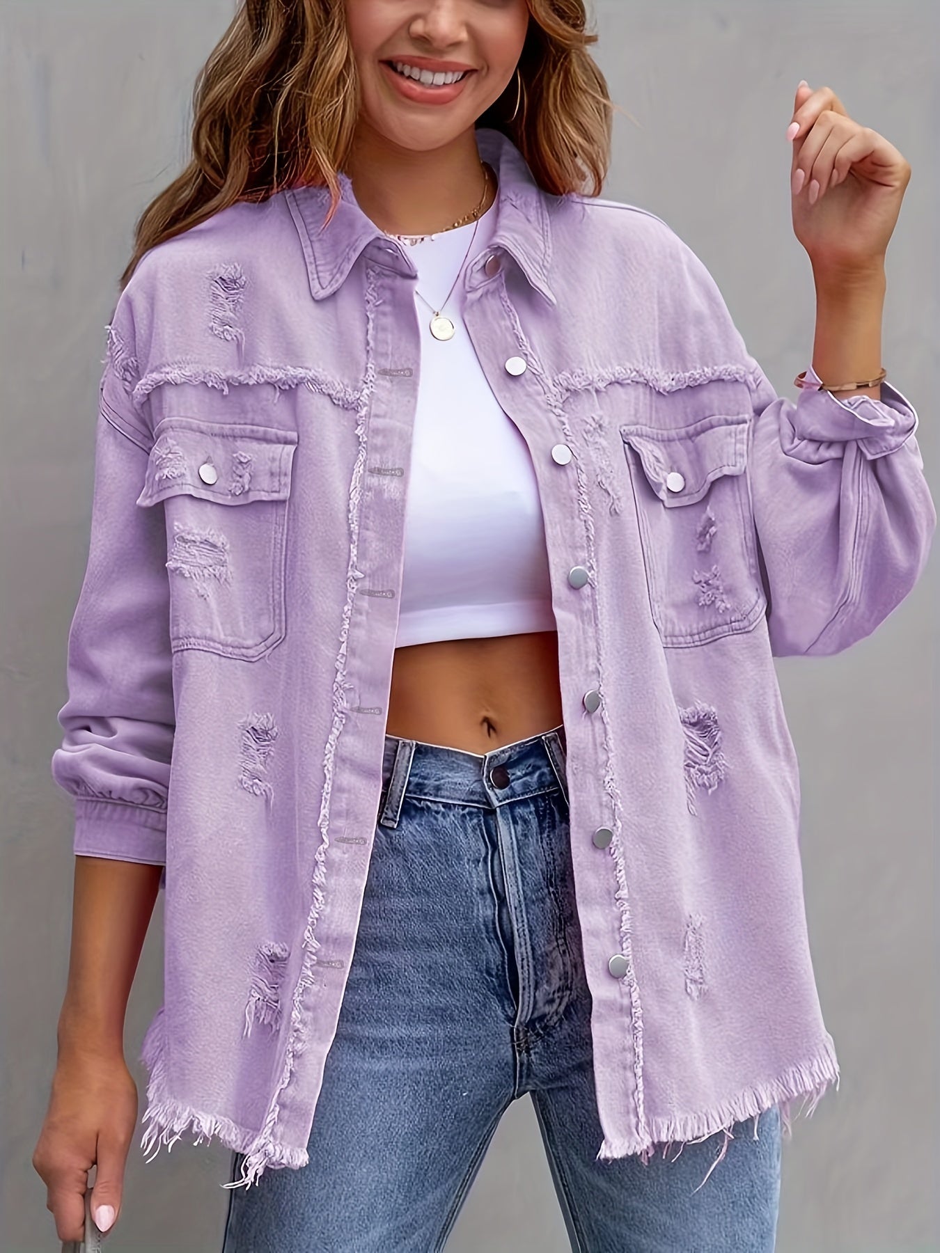 Oversized Denim Jacket Jacket