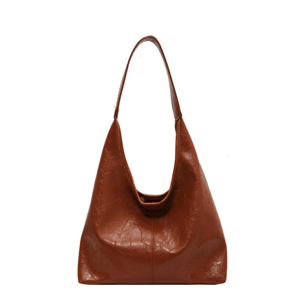 Fashionable Large Capacity Casual Tote Bag Light Brown Tote Bag