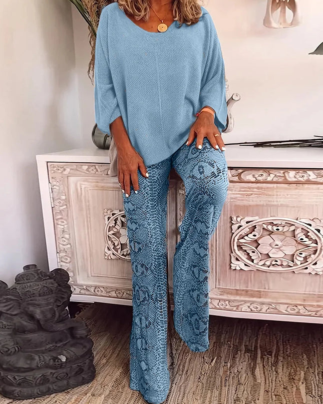 Lyra | Trendy and Comfortable Set Blue Two Pieces Sets