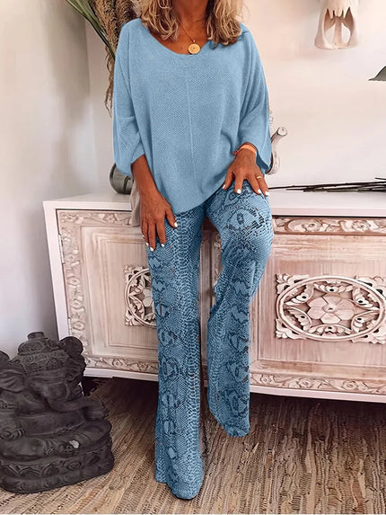 Lyra | Trendy and Comfortable Set Blue Two Pieces Sets
