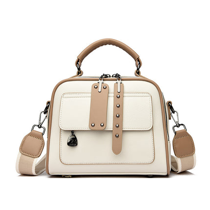 Fashionable Large Capacity Handbag Beige Handbag