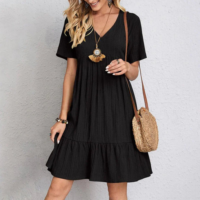 Ivy Coast Summer Dress Black