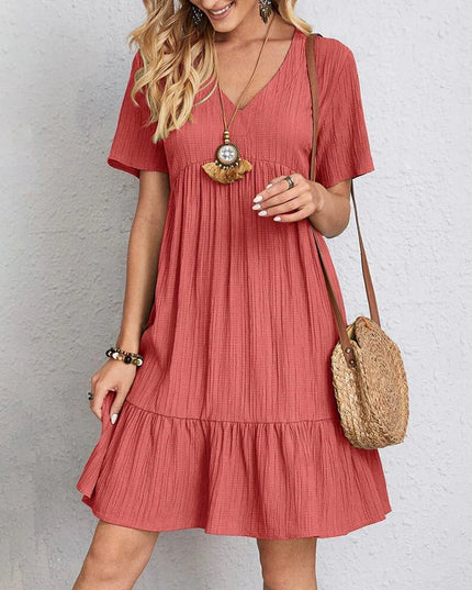 Ivy Coast Summer Dress Red