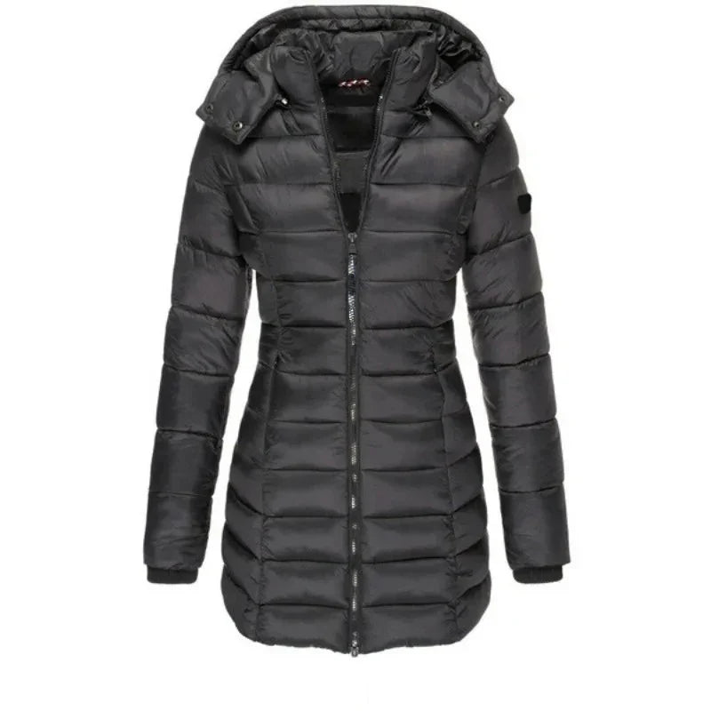 Arella™ | Long Padded Puff Jacket Black Jackets