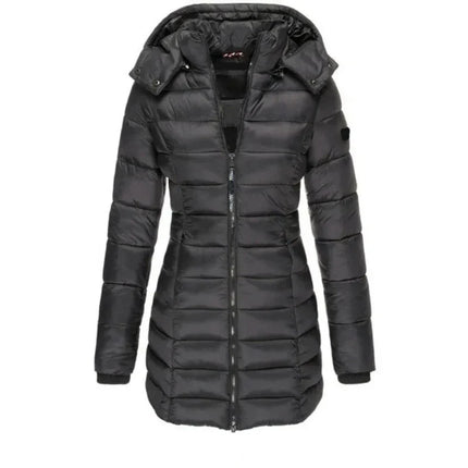 Arella™ | Long Padded Puff Jacket Black Jackets