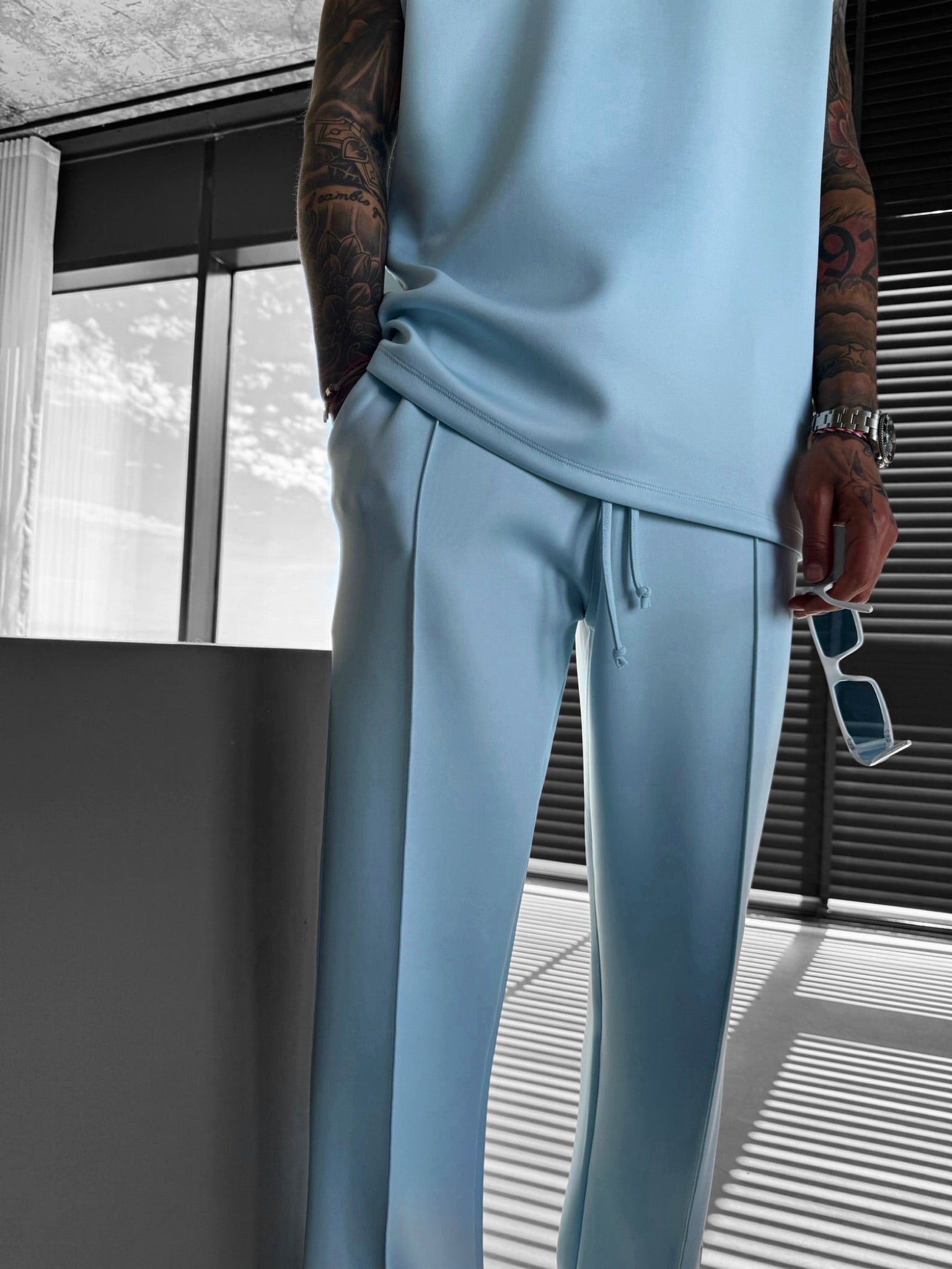 Two‑Piece Bamboo Lounge Set Men Set