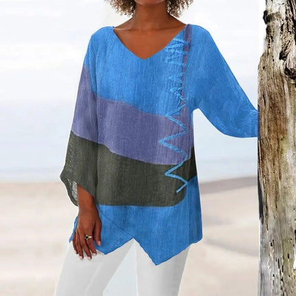 Harper™ - Elegant blouse Royal blue