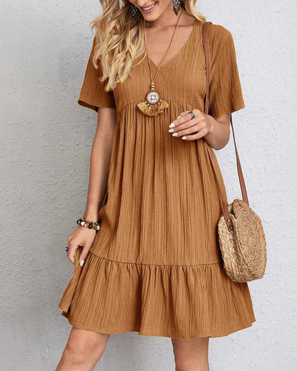 Ivy Coast Summer Dress Khaki