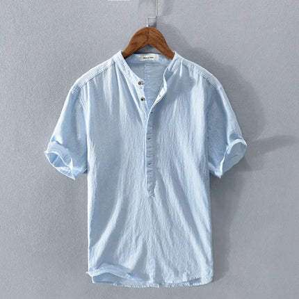 Eli™ | Men's Casual Summer Shirt Light Blue