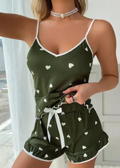 Women’s Large-Size Summer Pajama Set Women's Tops