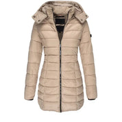 Arella™ | Long Padded Puff Jacket Khaki Jackets