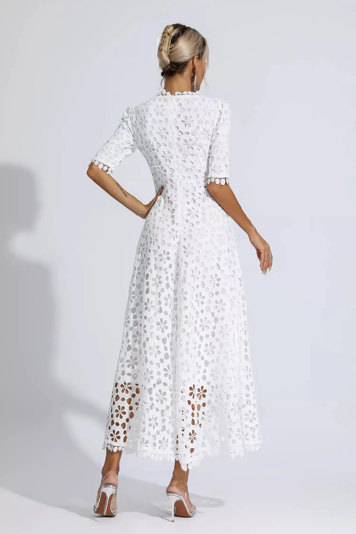 Savannah™ | White Cutout Maxi Dress Dresses