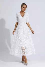 Savannah™ | White Cutout Maxi Dress XL Dresses