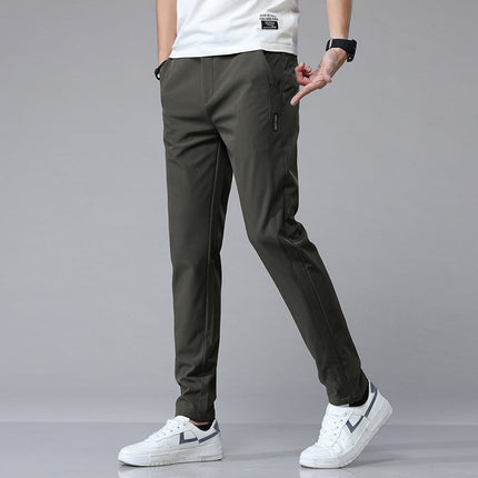 Angus | Premium Golf Trousers Army Green Trousers