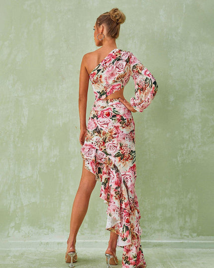 Leah™ | One Shoulder Floral Maxi Dress Dress
